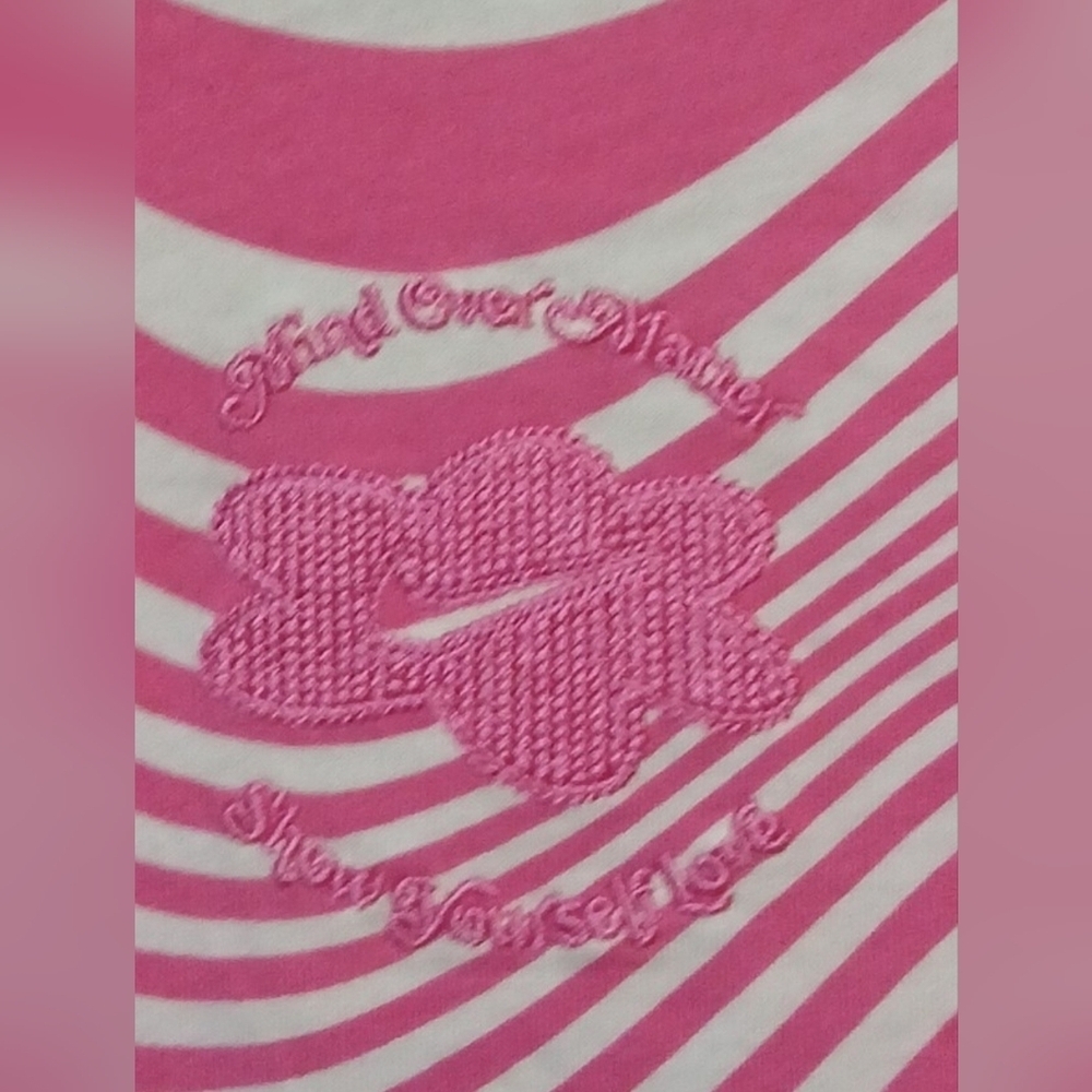 Nike - NWT, Pink & White Short Sleeve Dress W/Geometric Print, Emmroidered Logo, - Picture 6 of 12
